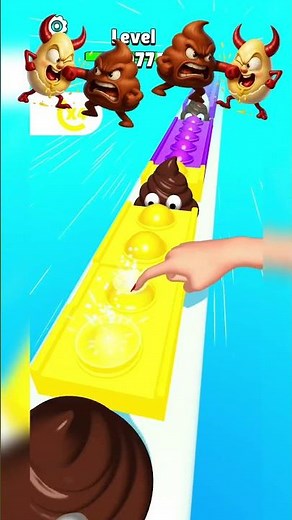 Ultimate Poop Egg Popper Game 💩 | Crazy Hand Touch Challenge | Pop Run 3D Funny Moments #shorts