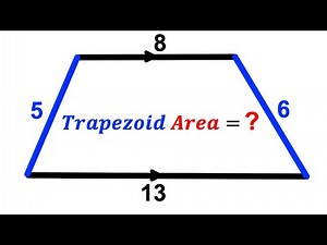 Can you find the area of the Trapezoid? | (Trapezium) | #math #maths | #geometry