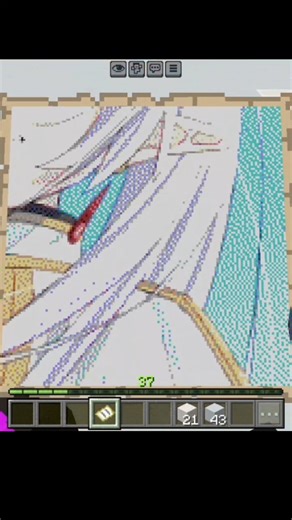 Map art frieren en minecraft #minecraft #ado #minecraftpixelart #pixelart #timelapse