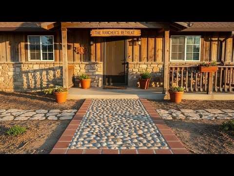 The Compact Rancher Retreat: DIY Mosaic Details for an Upgraded Rustic Aesthetic