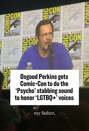 Osgood Perkins Supports LGBTQ at SDCC with Psycho Sounds
