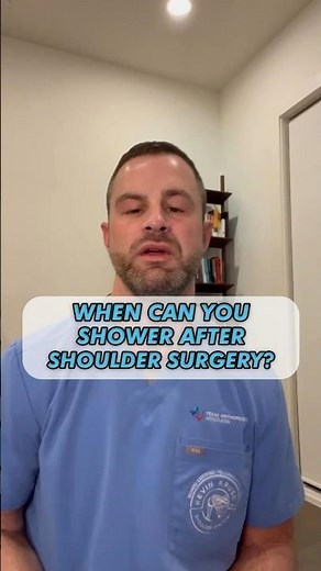 When Can You Shower After Shoulder Surgery #shouldersurgery #shoulderrecovery