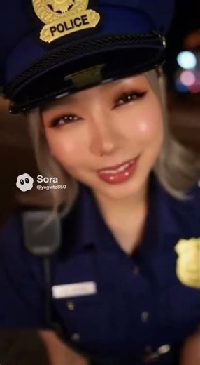 なんか囁いてくる警官のお姉さん…。 #asmr #コスプレ #美女 #美人警官 #我慢 #限界 #コーラ #ポリス #ギャル