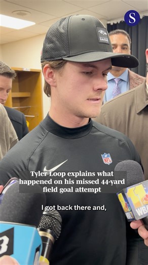 Tyler Loop breaks down what he saw on the 44-yard field goal attempt that sailed wide right and ended the Ravens' season Sunday night in Pittsburgh. The rookie said he knew the kick was going right as soon as his foot contacted the ball. 🎥: Josh Tolentino | The Baltimore Sun