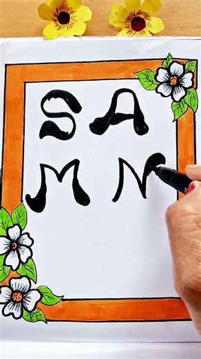 first name alphabet letters shorts #shorts #youtubeshorts #anaya #art