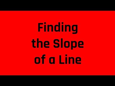 Algebra Review: Finding the Slope of a Line, Given Two Points (Grammar Hero's Free ASVAB Tutoring)