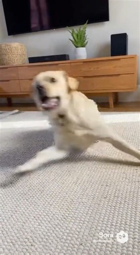 Labrador Spins Wildly After Pressing Speaker Button 😆🐶💃 Epic Dog Dance Chaos! #labrador #dogs