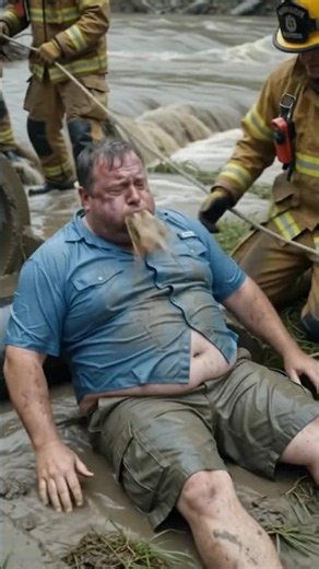 Brave Rescue Team Saves man From Flood#animation #rescue
