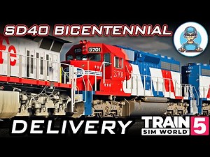 EMD SD40-2 Bicentennial Delivery (Custom Livery) ‪@TrainSimWorld‬ ​