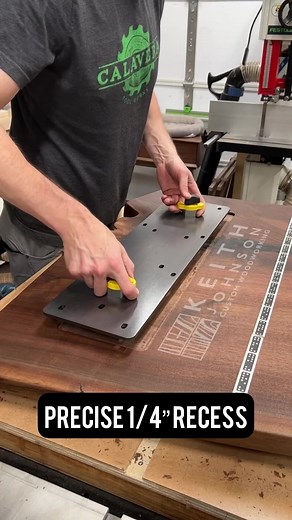 The Shaper Origin brings the tool to the work for precise, handheld CNC work. #shaperorigin #cnc #cncmachine #walnut #wlanutdesk #liveedge #liveedgetable #woodworking #shopsounds #kjsawdust | KeithJohnson_CustomWoodworking