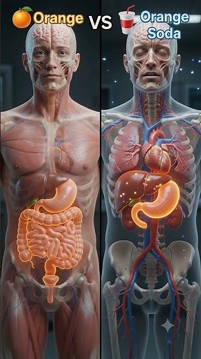 🍊 Orange vs 🥤 Orange Soda | What Happens Inside Your Body? 😱