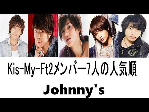 Kis-My-Ft2メンバー7人の人気順ランキング2022最新版とプロフィール【決定版】