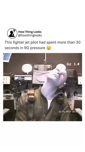 How Things Look | A fighter jet pilot experienced the extreme forces of 9G, where gravity effectively multiplies his body weight ninefold. In such... | Instagram