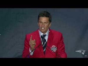 Tom Brady’s Patriots Hall of Fame Induction Ceremony Speech - Everyone Should Play Football