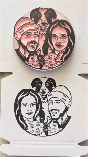 Custom Rubber Stamps and Stationery on Instagram: "Make and ship time is about 1 month right now, so please order early if you intend to have a holiday gift made. I do solos, couples, families, pets, pet paws, return address stamps, library stamps, ornaments ... and I also have stamp kits that include everything you need to make your own stamps, and they make excellent gifts! Tools I use: - Speedball Speedy Carve Rubber - Speedball Lino Tool - Speedball tips 1, 2, & 4 - Tracing Paper - HB2 penci