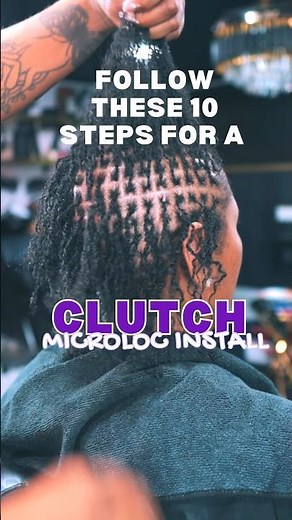 10 Steps to a Clutch 2Strand Twist Microlock Install #loctician #locs #loctips #sisterlocks