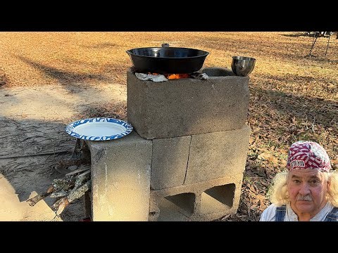 How to Build a Rocket Stove | Cinder Block Rocket Stove