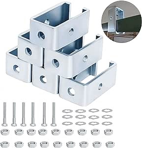 6 Pack Heavy-Duty 1-5/8" Strut Channel Trolley Track Hanger for UNISTRUT P1834-EG , 1200 LB Load Rated, Galvanized Steel Intermediate Support Bracket for Hoists & Boxing Sandbags