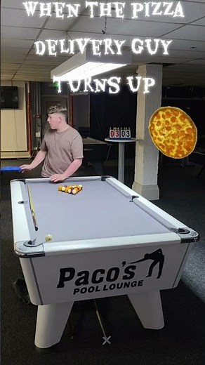 When the pizza turns up mid match 😂 #8ballpool #pizza #pool