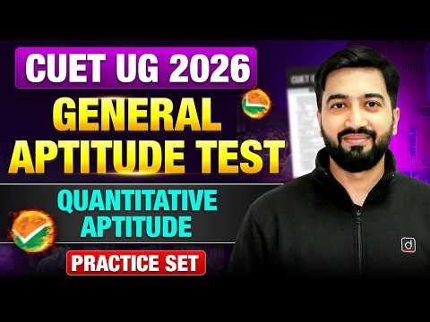 CUET 2026 GAT | Quantitative Aptitude Practice Set | Important Questions