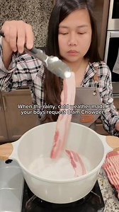 Clam Chowder Recipe. I’m not sure if it’s a good thing, but my boys keep saying restaurant food isn’t as good as what they get at home. Now, they’re constantly asking me to make restaurant style meals 😅 | Mommy Anie