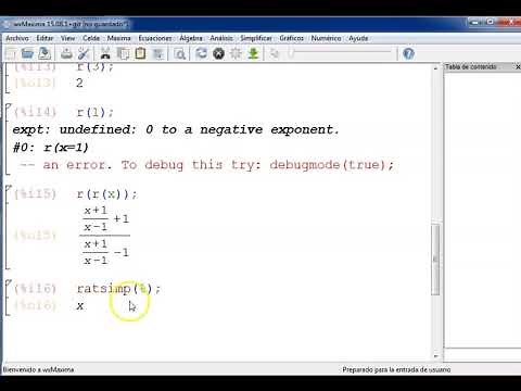 Funciones con wxMaxima (Video 4 del Taller)