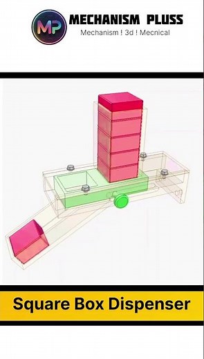 Square box dispenser mechanism #enginiring #engineering #machinist #mechanical#engineeringdiscipline
