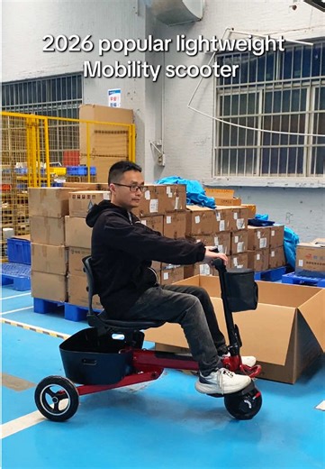 Factory new design lightweight folding electric mobility scooter #morelaxscooter #mobilityscooter #elderlyscooter