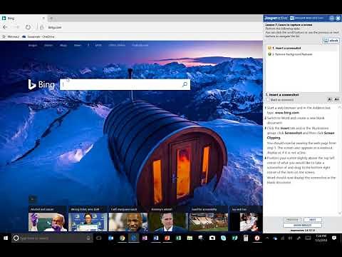 JasperActive Word 2016 Core Lesson 7: Learn 2 Inserting Screenshots