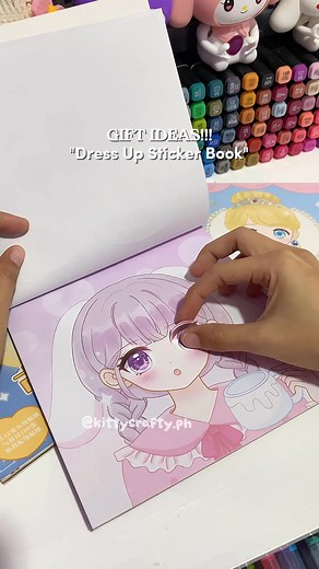 DRESS UP STICKER BOOK Link:https://s.shopee.ph/2qMcqckfMd Link:https://vt.tiktok.com/ZSHcTWpFqBVw5-7qFMm/ | Kittycrafty