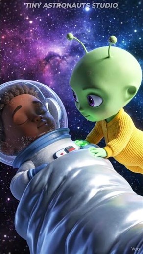 Napping in Space = Impossible 😭🌌 #SHORTS #spacecomedy #aliencomedy