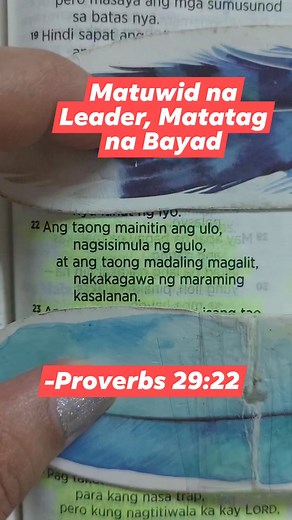 2.1M views · 27K reactions | OUR DAILY BREAD (WORD OF GOD) Matuwid na Leader, Matatag na Bayan -PROVERBS 29:22 #sharing #WordOfGod #SeekGodFirst #devotion #firstthingsfirst #GloryToGod | Ma Catherine Mangalus Guillermo | Facebook