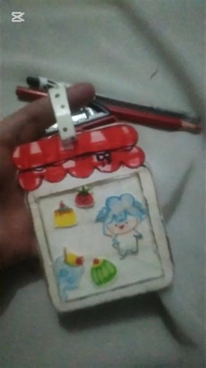 🍓 Mini Shop Shaker Keychain ✨ | Handmade Cute Craft 🗝️#viral