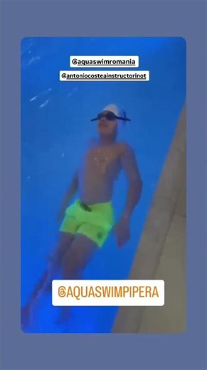 Aditza Voicu, își aduce copilul la inot - piscina Pipera