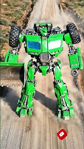 TRANSFORMERS Un Tracteur Vert devient un Robot Géant ! 🤯