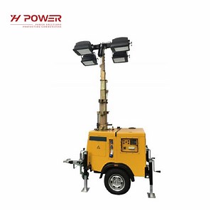 [Hot Item] Metal Halide Lights 9m 4X1000W Mobile Light Tower for Construction Lighting