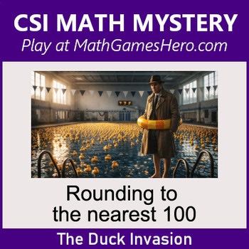 Rounding to the nearest 100 | Digital CSI Math Mystery Game