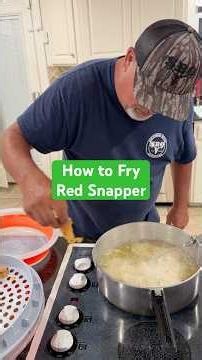 How to Fry Red Snapper. #cooking #food