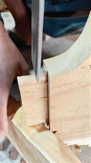 Woodworking Chisel Technique. #HandTools #Carpentry #SatisfyingVideo