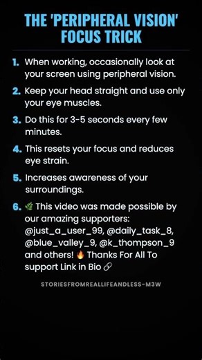 The 'Peripheral Vision' Focus Trick #ad (Verify Info)