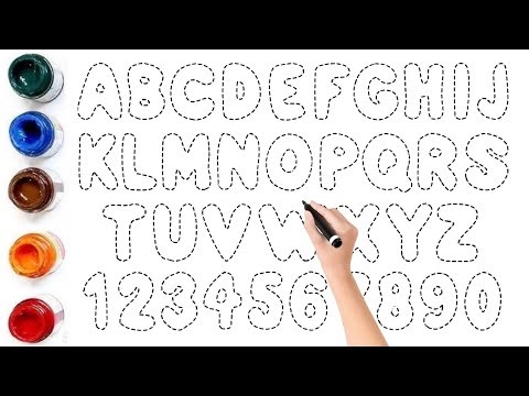 ABC Alphabet Drawing and Coloring for Kids | Learn Capital Letters A to Z for Toddlers | ABC Song