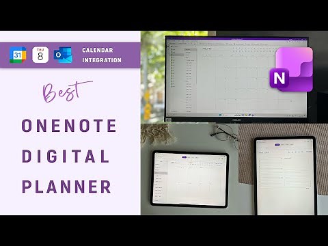 OneNote Calendar Template - 2026 Digital Planner for Windows, Mac, iPad & Android