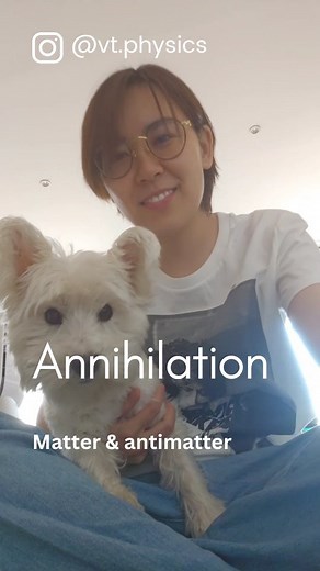 When a particle meets its equivalent antiparticle they both get destroyed, and their mass is converted into energy in the form of two gamma ray photons. Electron-positron annihilation is when a positron collides with an electron, resulting in the annihilation of both particles. Electrons (or β- particles) and positrons (or β particles) have equal mass but opposite charge. According to the physics of conservation of energy, their masses are converted to two gamma photons with an energy of around 