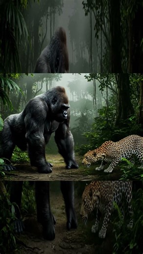 “Gorilla vs Leopard 🦍🐆 | Jungle Power Clash”