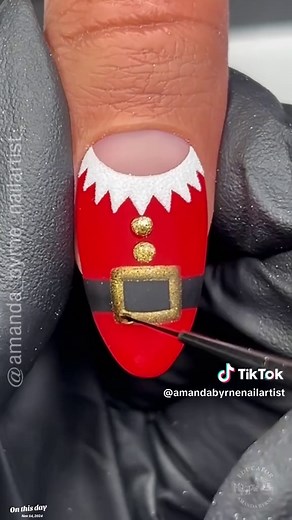 Elf on the Shelf Nail Art Ideas for Christmas