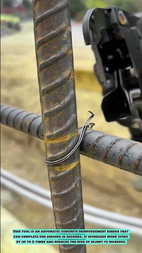 Automatic Rebar Tying Tool: Tying Reinforcing Bars in One Second
