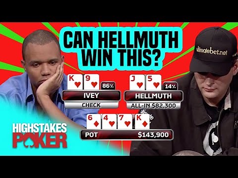 Phil Ivey has Phil Hellmuth in Trouble on High Stakes Poker!