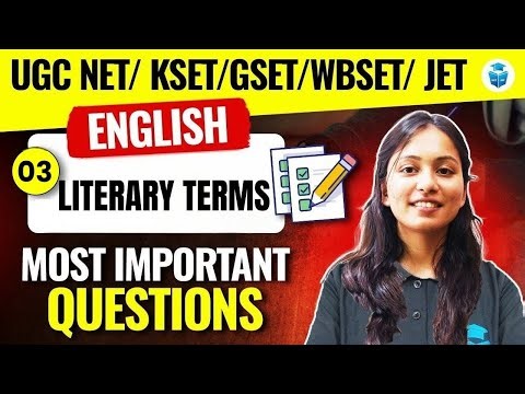 UGC NET/KSET/GSET/WBSET/JET English 2025 | Literary Terms Important Questions | JRFAdda