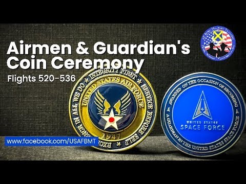 USAF BMT Airmen & Guardian's Coin Ceremony: Flights: 520 536 -- August 13, 2024