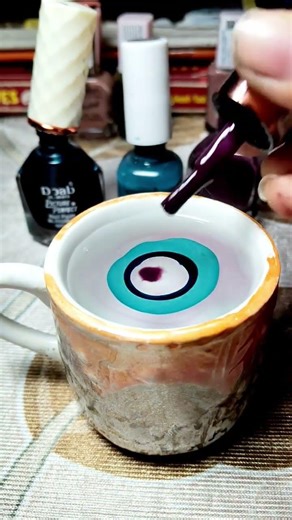 water marble nail art with easy pattern 💅💅#like#subscribe